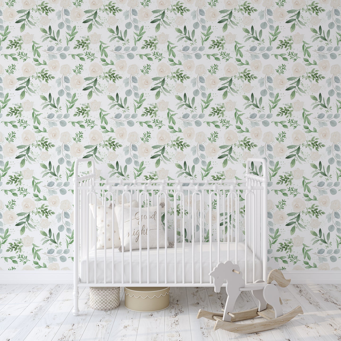 Removable Wallpaper Floral Caroline Roses
