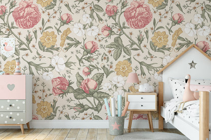 Wallpaper Anastasia Vintage Flowers