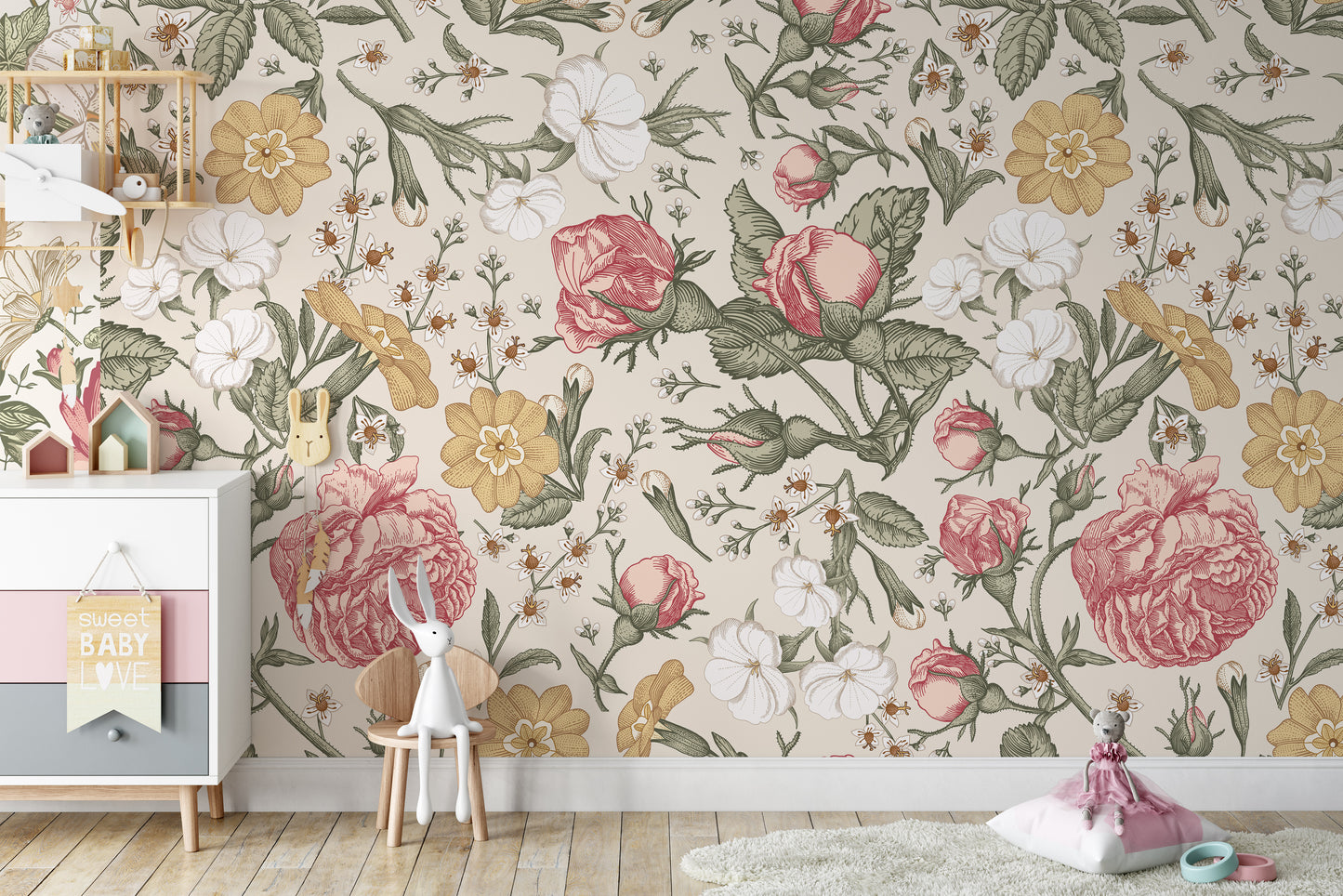 Wallpaper Anastasia Vintage Flowers