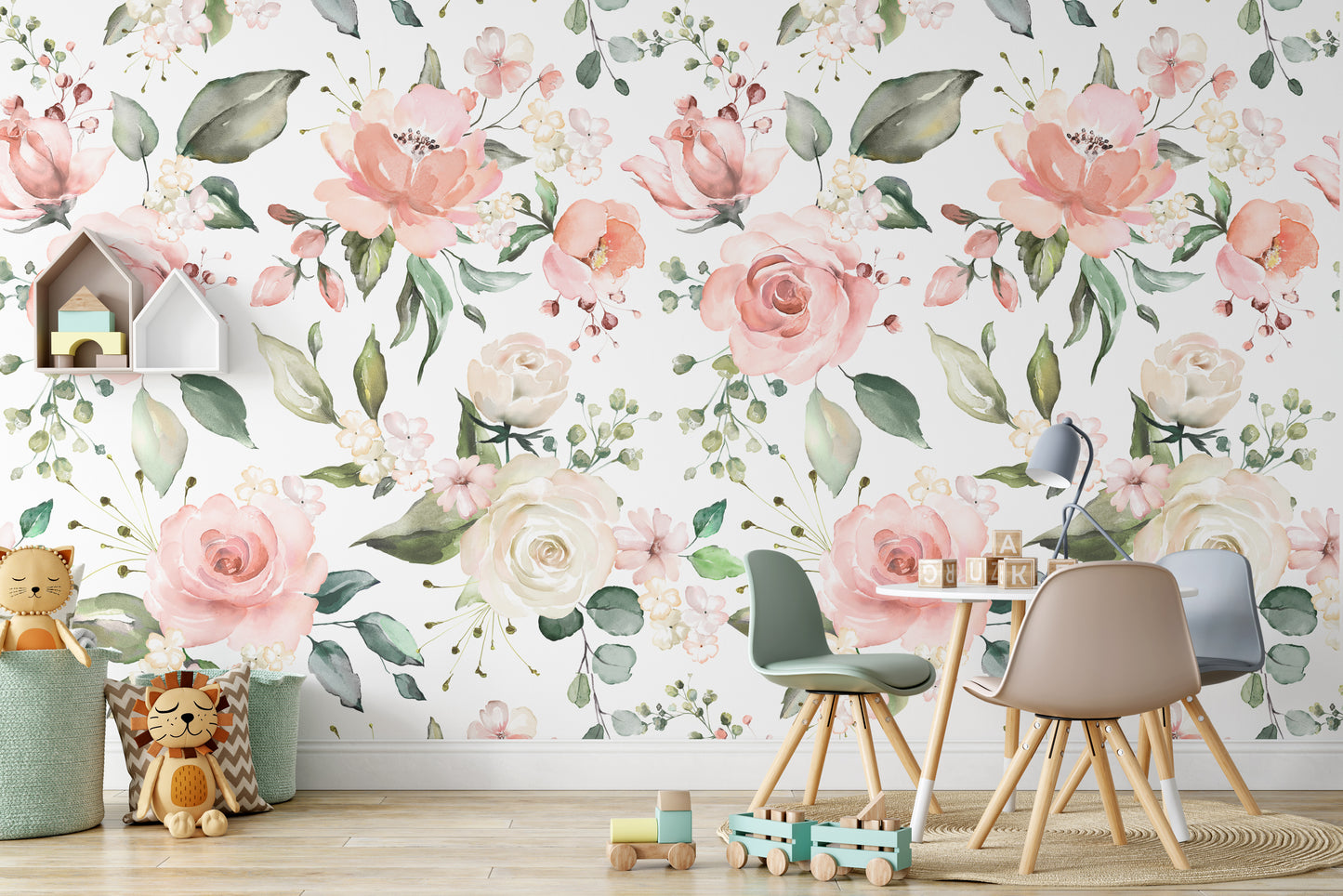 Wallpaper Emily Rose Vintage Pink