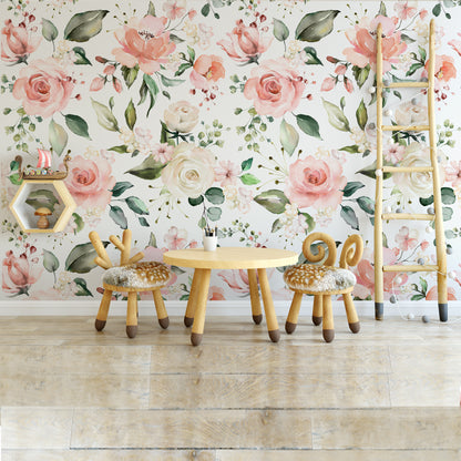 Wallpaper Emily Rose Vintage Pink