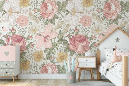 Wallpaper Olena Vintage Flowers