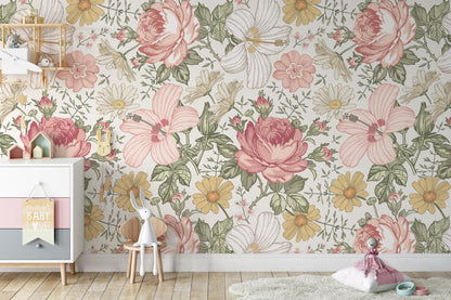 Wallpaper Olena Vintage Flowers