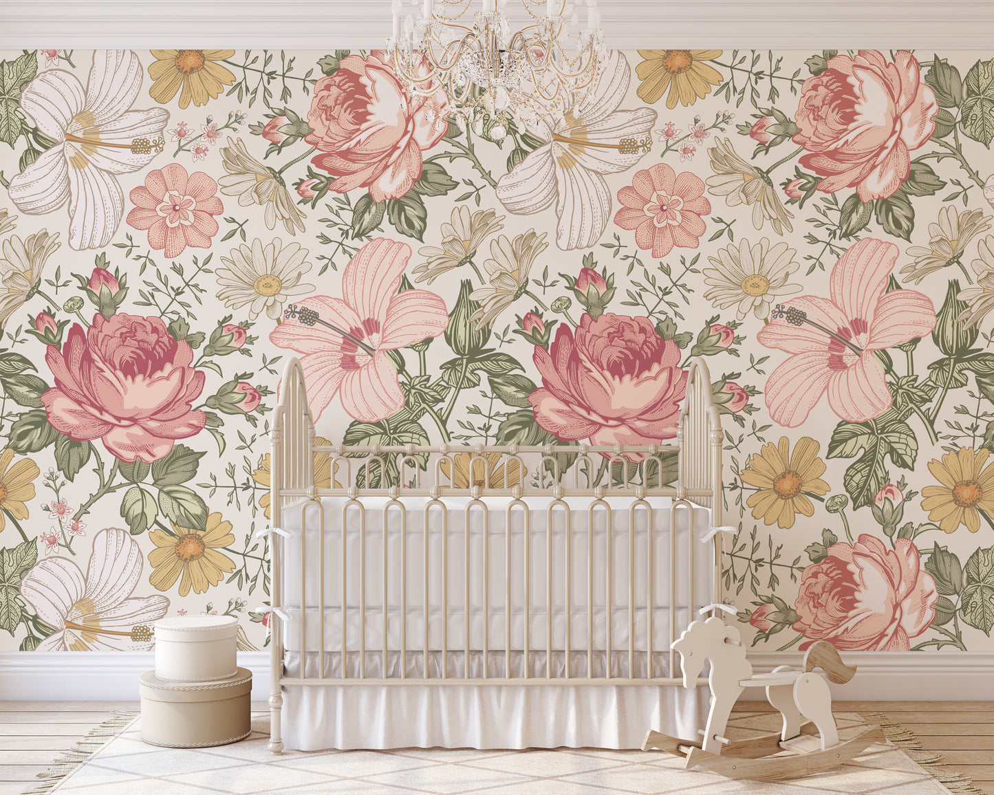 Wallpaper Olena Vintage Flowers