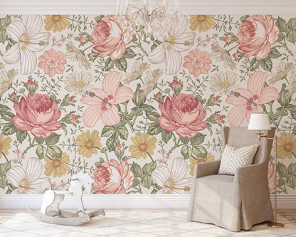 Wallpaper Olena Vintage Flowers