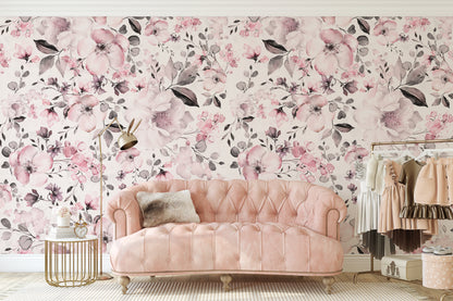 Wallpaper Rosie Pink Floral