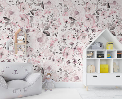 Wallpaper Rosie Pink Floral