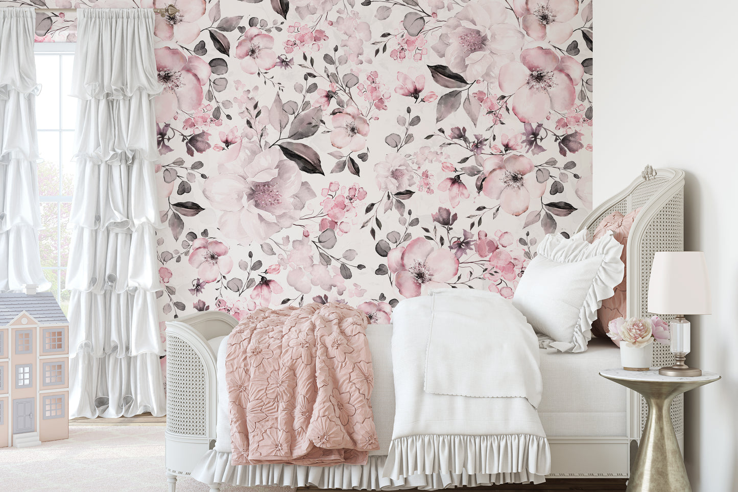 Wallpaper Rosie Pink Floral